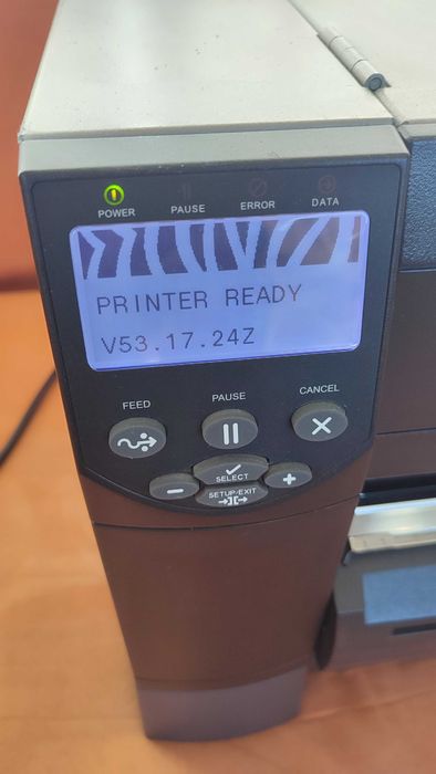 Drukarka Zebra ZM400 200dpi + GILOTYNA + LAN 100% OKEY