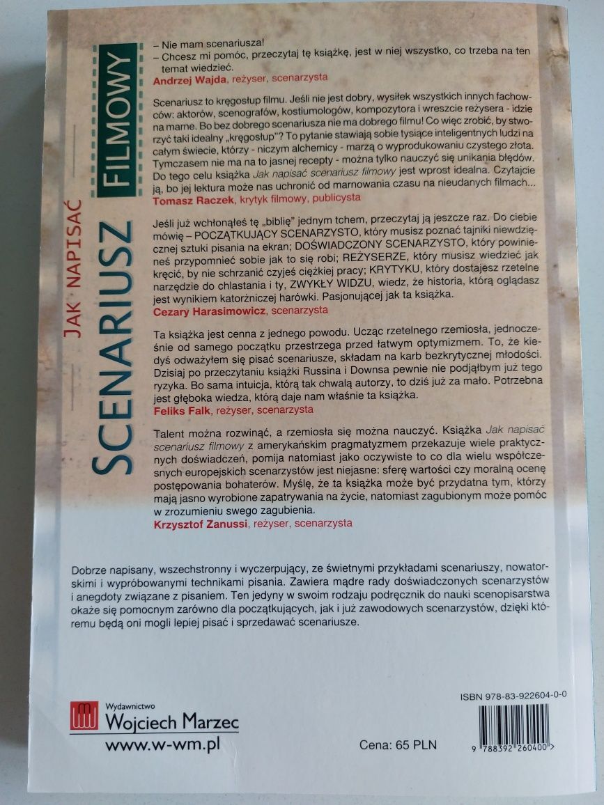 Jak napisać scenariusz filmowy, Robin U. Russin, W. Missouri Downs