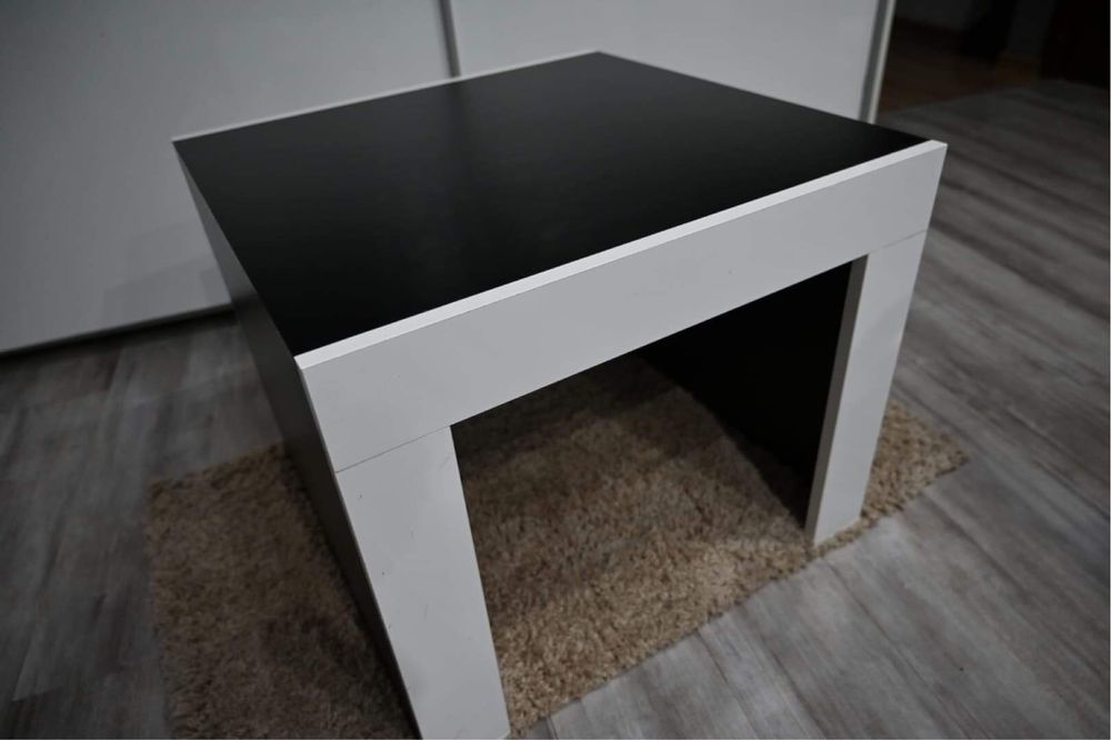 Stolik kawowy Tucson czarno-biały stan idealny