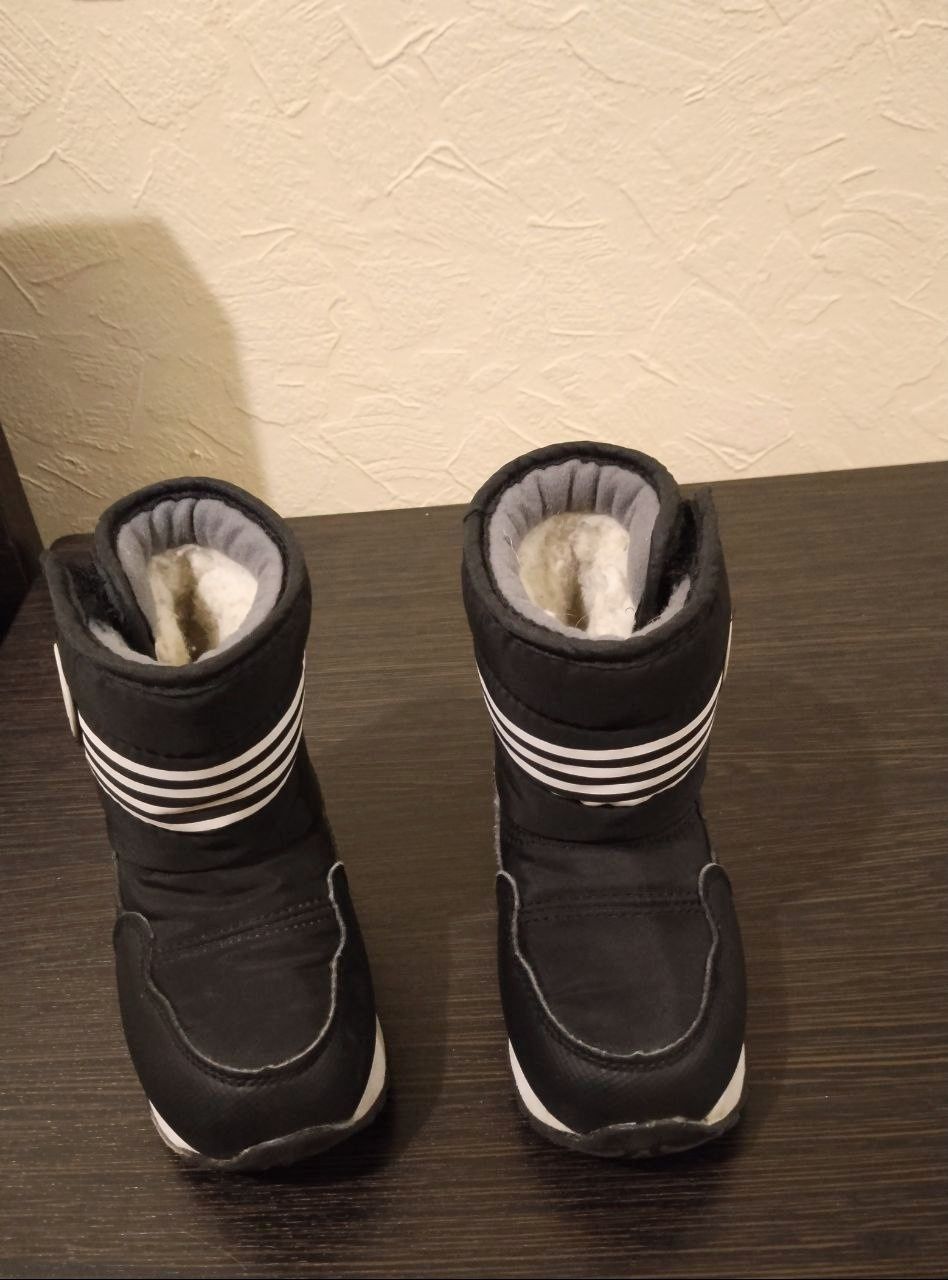 Зимові теплі чоботи черевики дутики для хлопчика і дівчинки 23р 14.5см