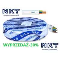 Przewód NKT Plus kabel YDYpżo 3x1,5