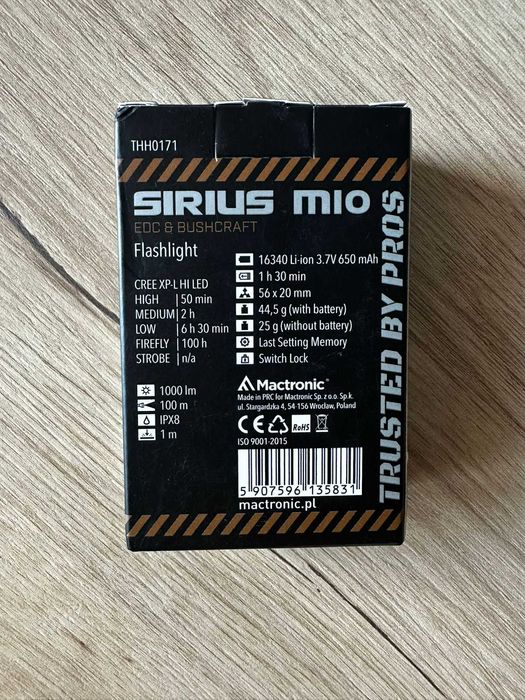 Latarka Mactronic SIRIUS M10, 1000 lm
