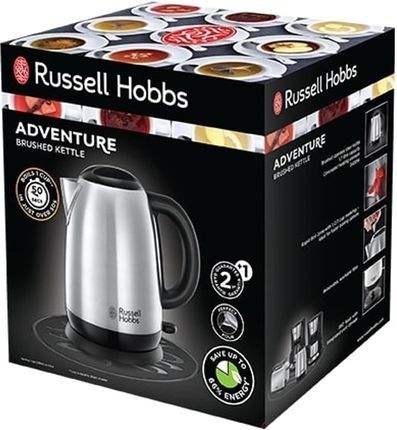 Czajnik Russell Hobbs Adventure – 1,7L, 2400W, stal szczotkow
