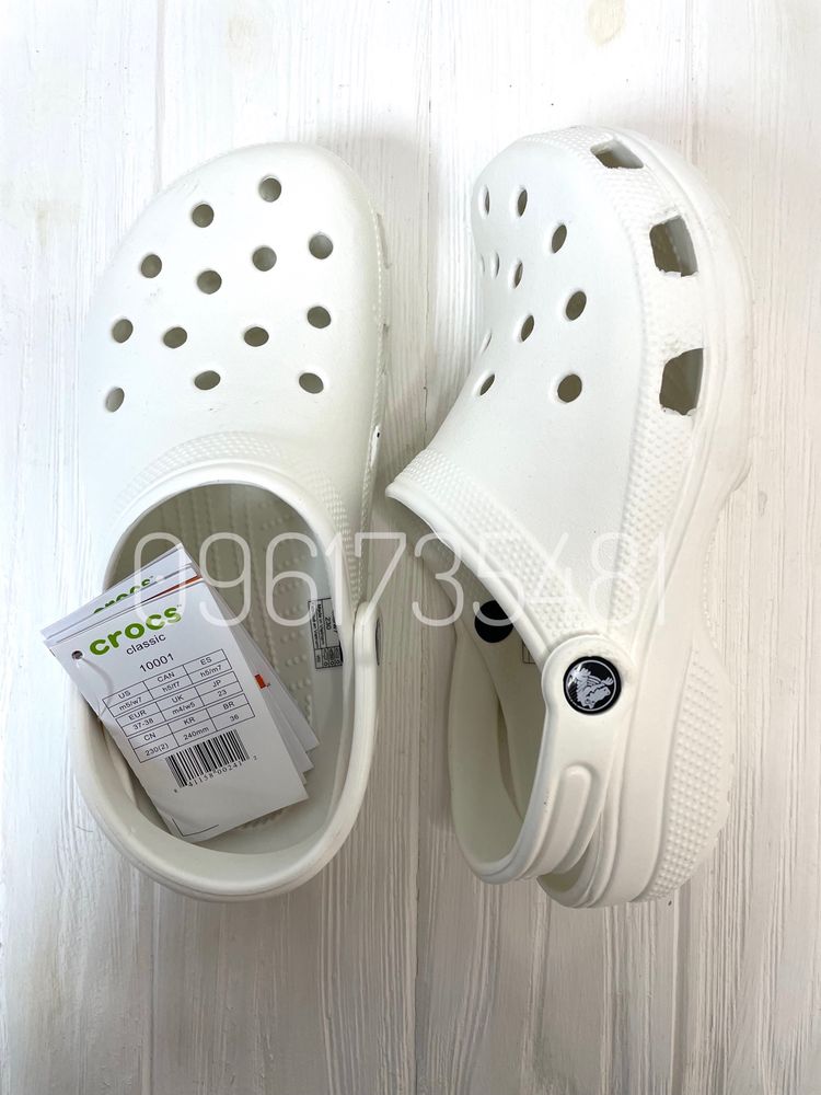 Кроксы Мужские Женские Crocs Classic Білі Жіночі Стильні Крокси