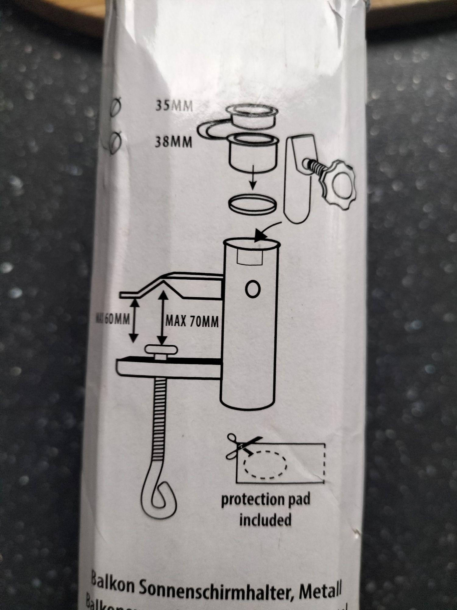 Stojak parasol ucgwyt