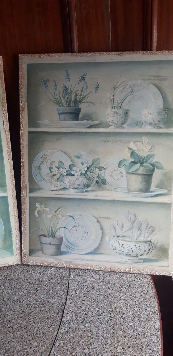 Conjunto de 2 Quadros em Tela