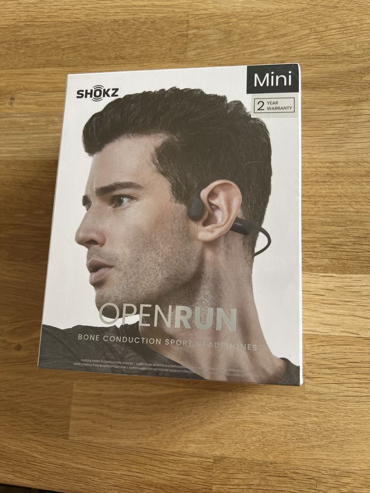 Shokz OpenRun Mini - słuchawki z przewodnictwem kostnym