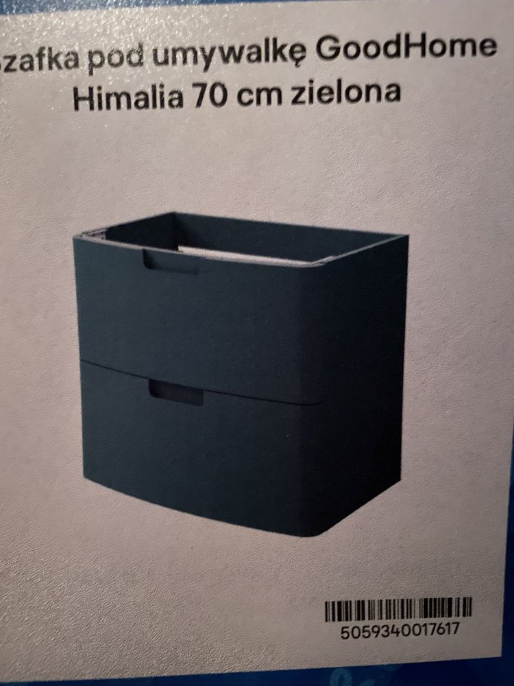 Szafka pod ukywalke Himalia 70cm zielona