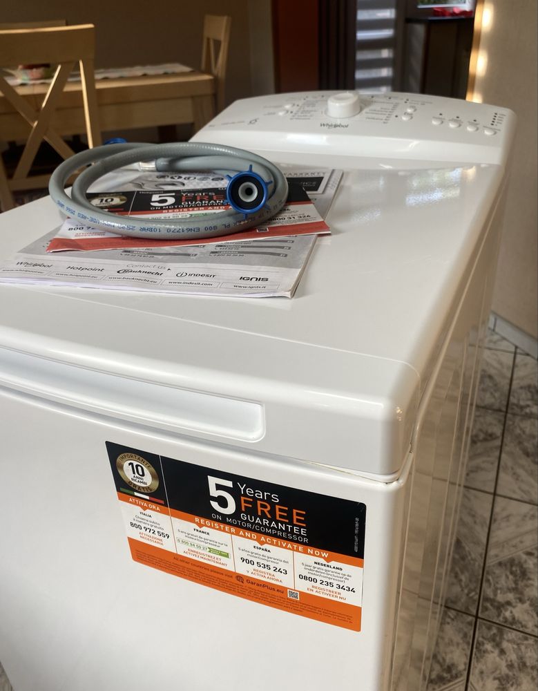Pralka automatyczna SLIM 40cm. płytka wąska automat od góry