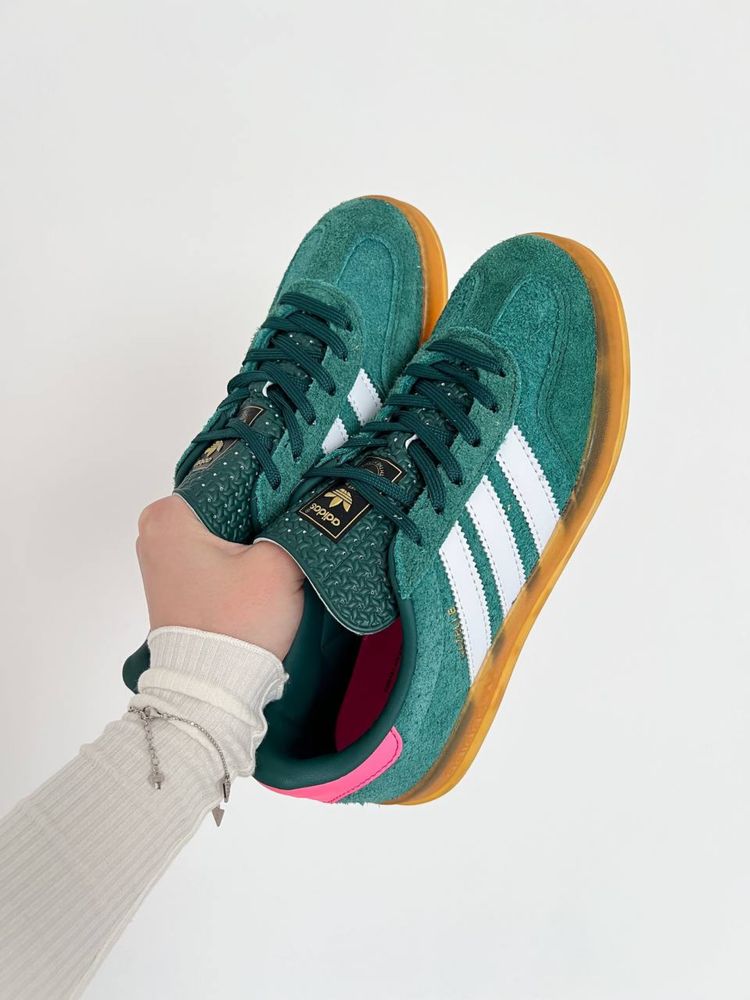 Adidas Wmns Gazelle Indoor 'Collegiate Green Pinkа'адідас,spezial,спеж