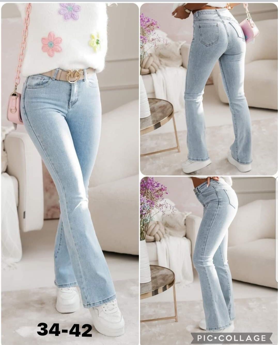 Spodnie dzwony jeans