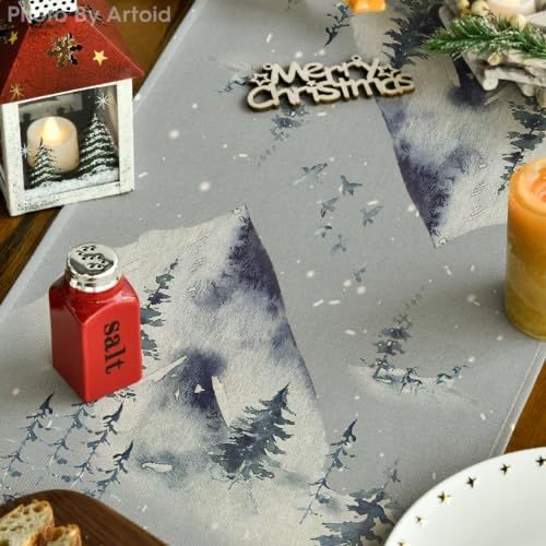 Bieżnik zimowy świąteczny 40x140cm renifer Boże narodzenie BI15