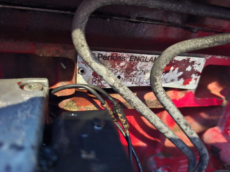 Silnik perkins 1104 RK 4cyl turbo części sprężarka klimatyzacji