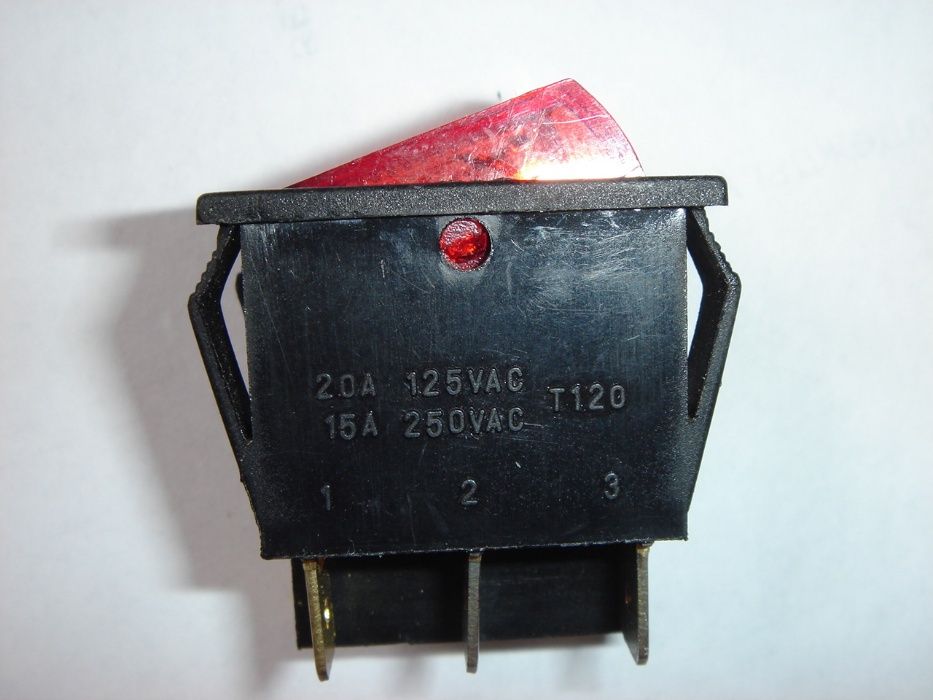 выключатель 20а 125 vac, 15а 250 vac т 120