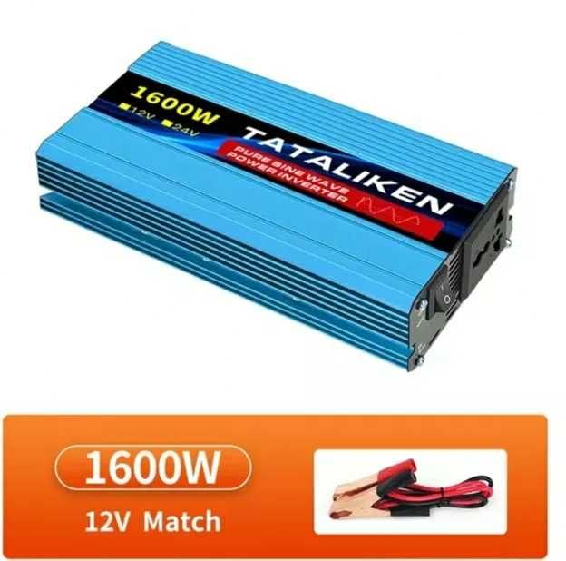 Przetwornica 12v 230v 1600W czysty sinus, wysyłka