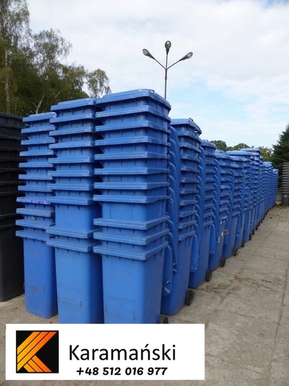 Używane pojemniki na odpady komunalne, 240 L, 1100 L