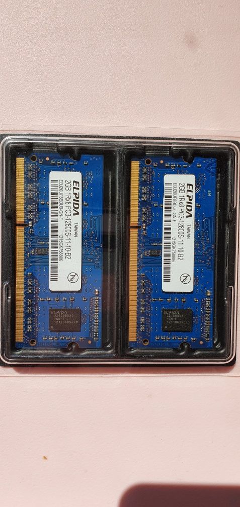 Memória 2GB 1Rx8 PC3 - 12800S SO- DIMM