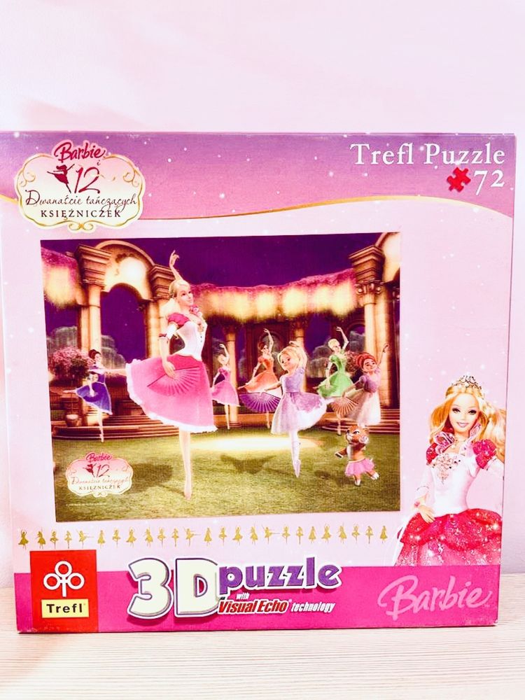 Puzzle 3D Barbie lub 2D Śnieżka Disney wyjatkowyprezent dla dziecka