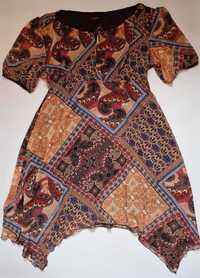 Летнее женское платье длинное батал Savoir р. 56-60 клеш
