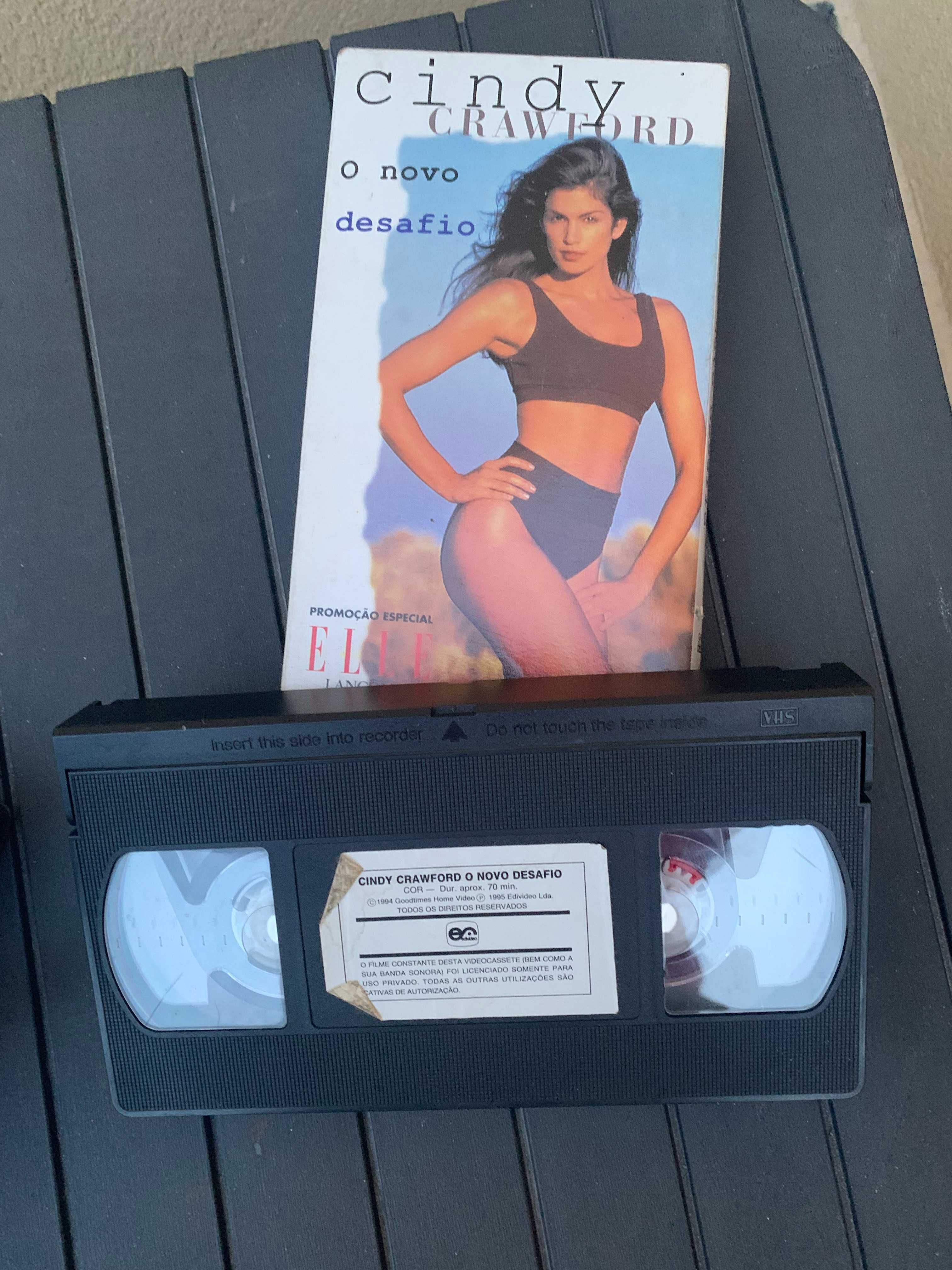 Cindy Crawford - cassetes de ginástica VHS