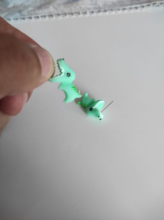 Kolczyki dinozaury dla dzieci