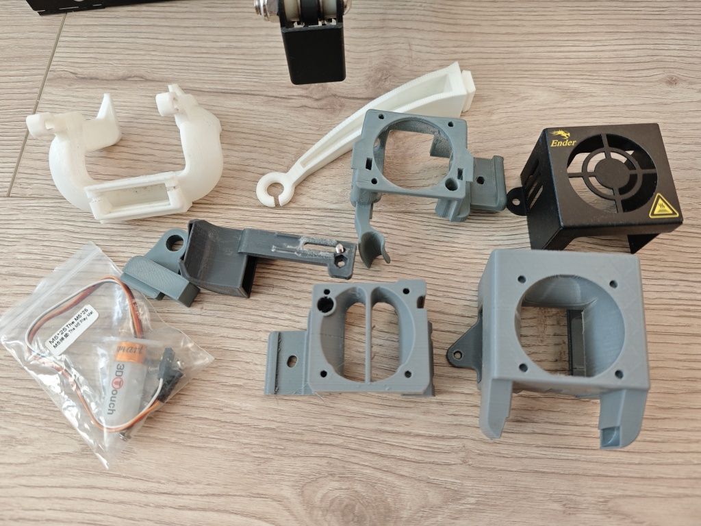 Ender 3, hotend vulcan, cicha płyta, ogrom części