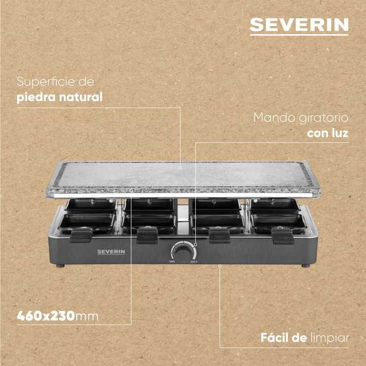 Raclette grill elektryczny Severin na 8 osób 1300 W