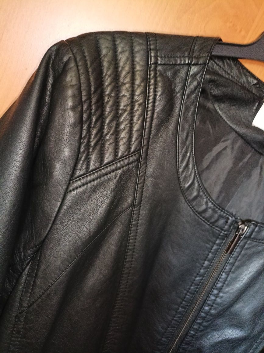 Kurtka skórzana z ekologicznej skóry L-XL