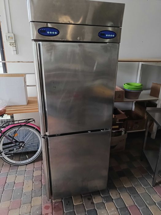 Холодильник нержавіюча сталь, комбінований