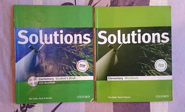 Solution elementary (Student's Book+Workbook), б/у, КОМПЛЕКТ