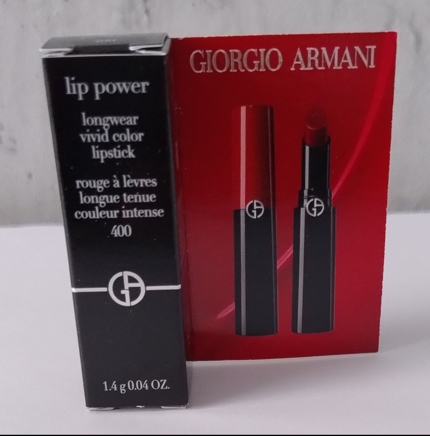 Giorgio Armani Lip Power – trwała pomadka do ust Red Czerwona 1,4 g