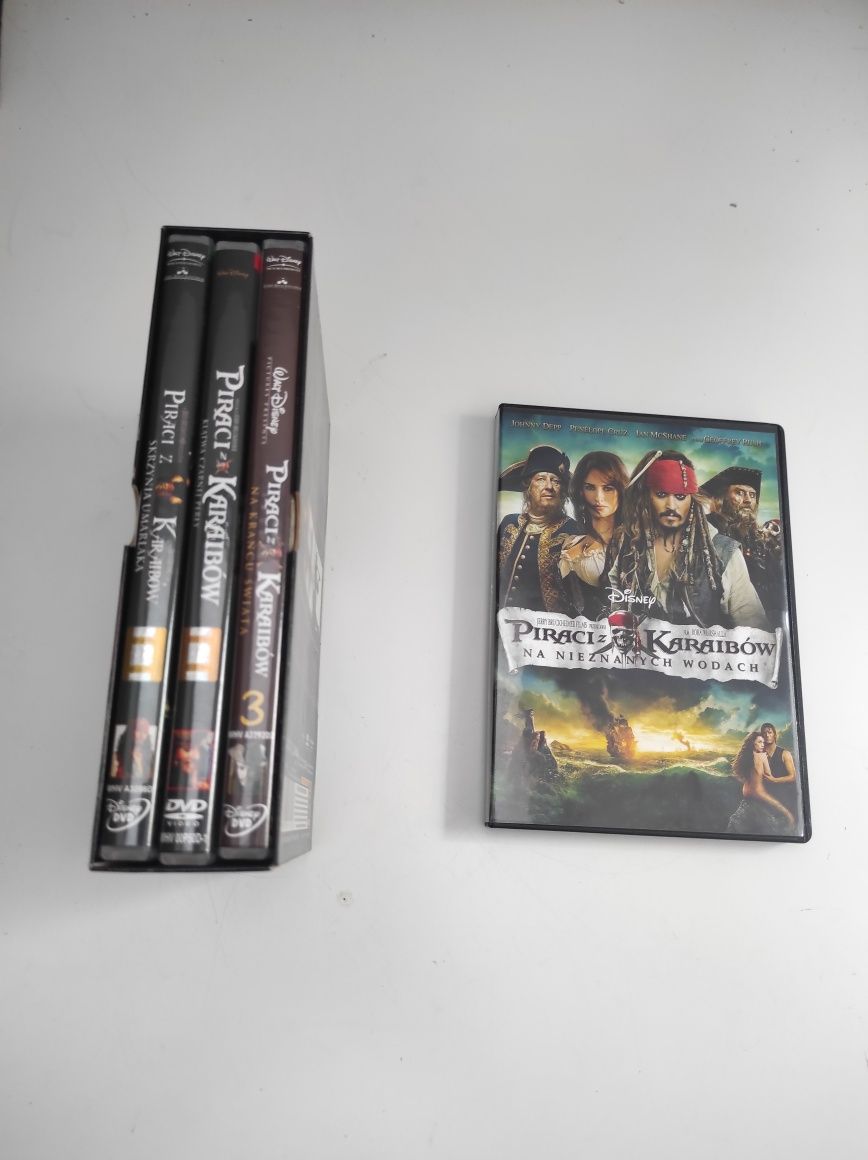 Dvd Piraci z Karaibów zestaw, część 1, 2, 3, 4