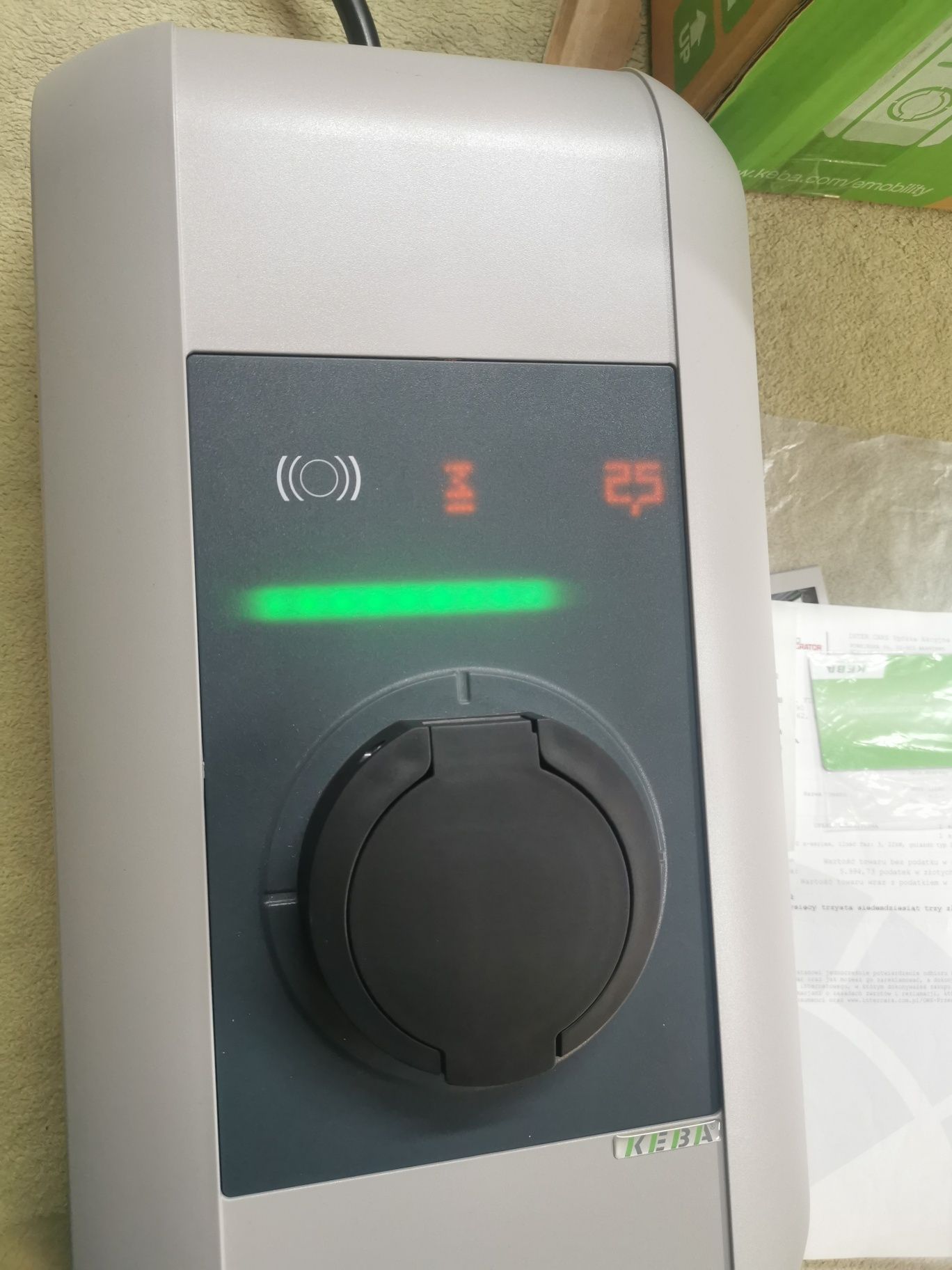 Wallbox Stacja Ładowania Keba P30 22KW WiFi GSM RFID wysoki model