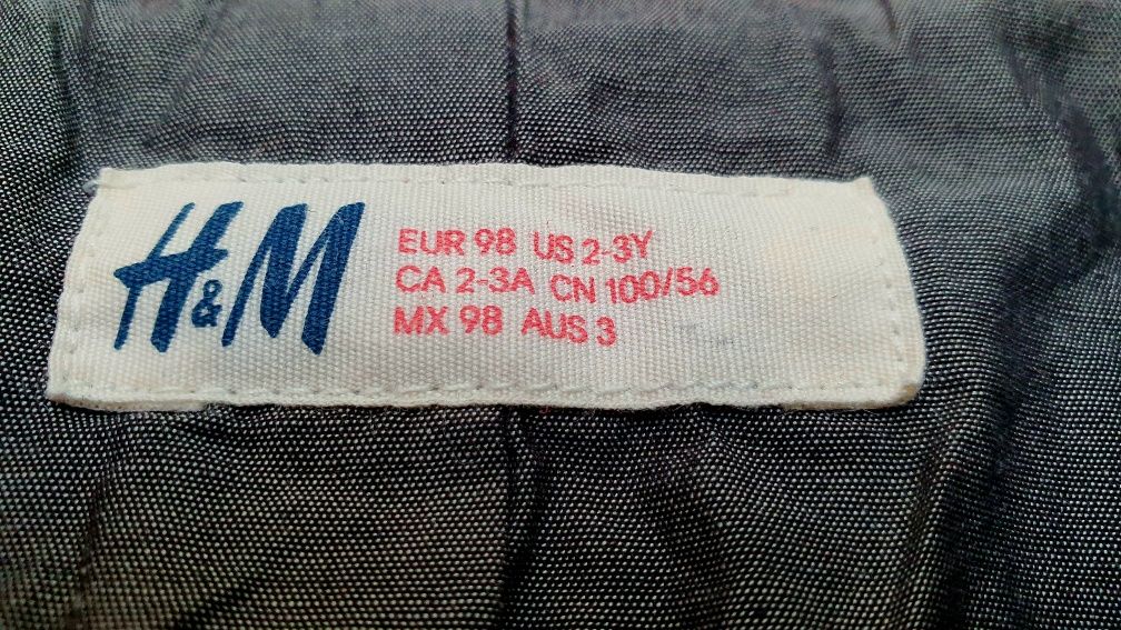 Marynarka chłopięca casualowa H&M czarna r. 98