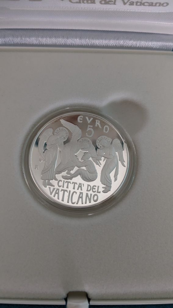 Moeda 5€ Vaticano 2019 Prata Proof