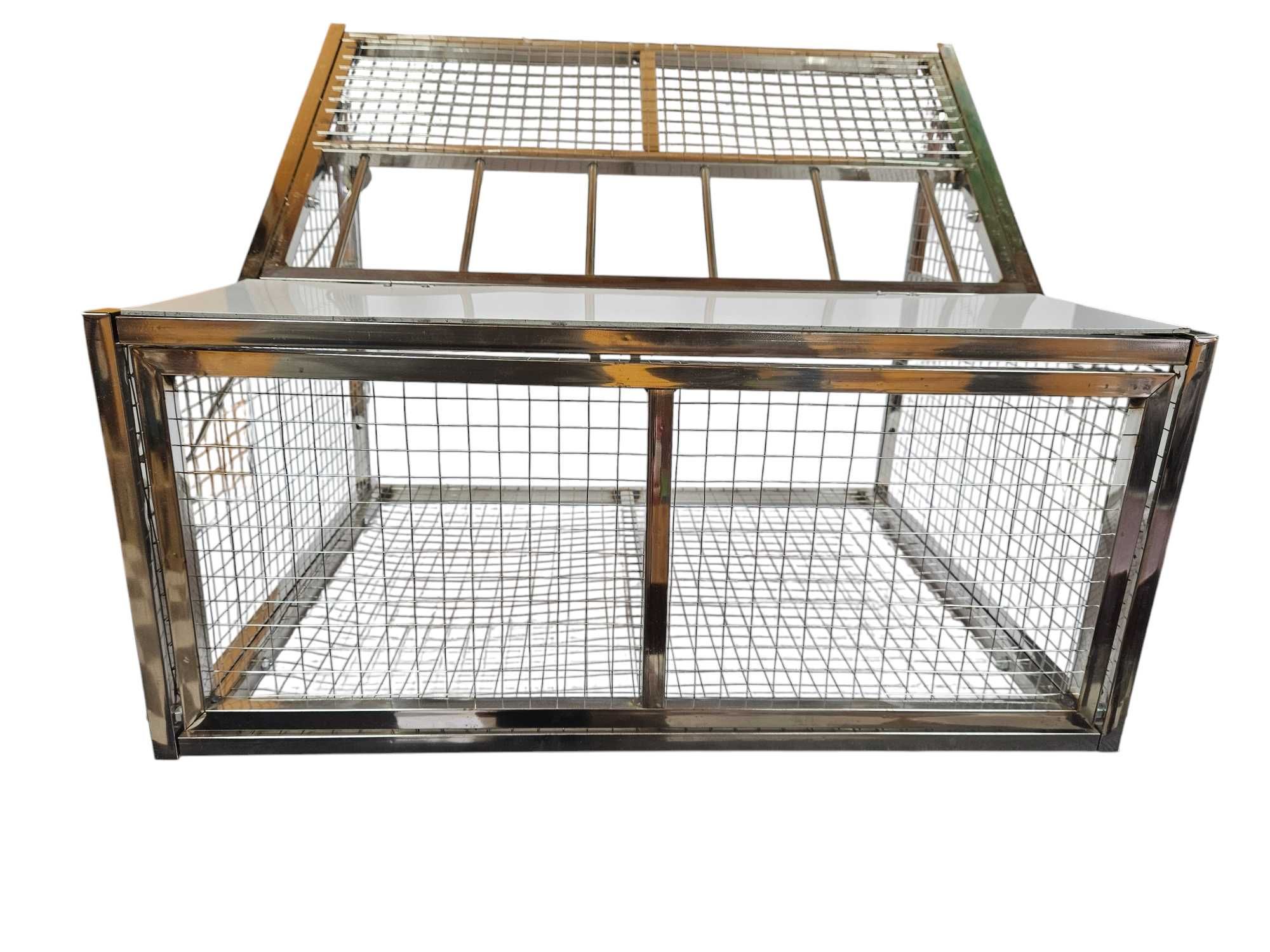 Wlot wylot belgijski dla gołębi ptaków ze stali nierdzewnej 60 cm