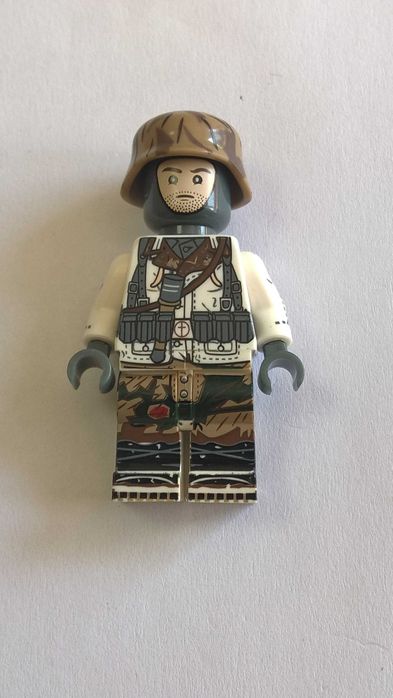 Figurka żołnierza niemieckiego 4 krotny nadruk WW2 kompatybilne z Lego