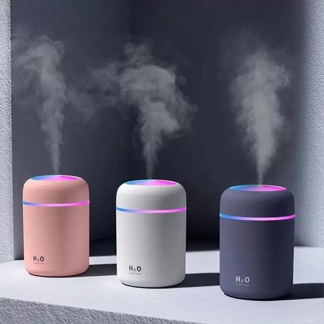 2022 diodo emissor de luz portátil mini 300 ml  h2o spray umidificador