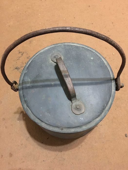 Panela café antiga metal vintage