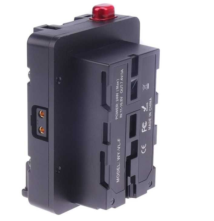 Hersmay V-Lock D-tap płyta baterii adapter P-F NP-F550 NP-F570 NP-F750
