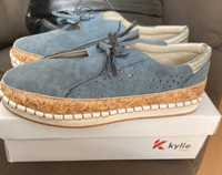 Espadryle jasnoniebieskie