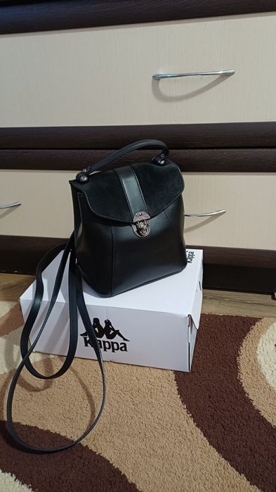 Сумка  рюкзак женская кожаная Италия Borse in Pelle натуральная кожа