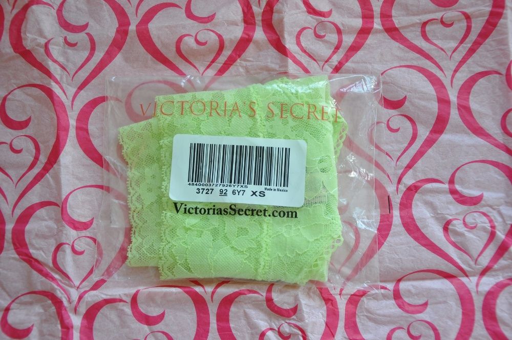 Nowe Victoria's Secret koronka brazyliany XS S VS figi nowe neon