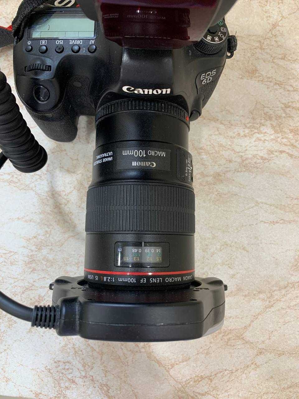 Фотоаппарат canon eos 6d + объектив макро 100мм