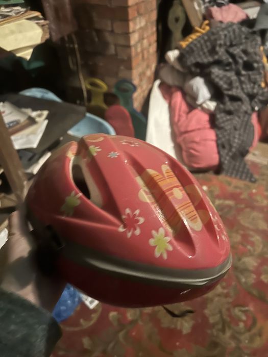 Kask dziecięcy różowy na rower rolki 54/58