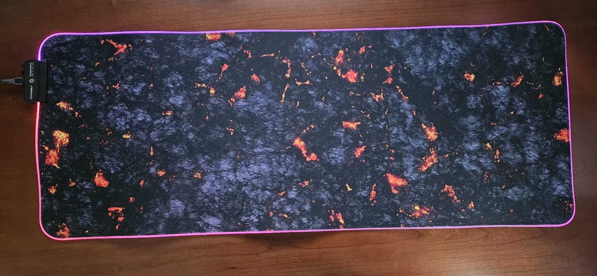 Tapete de secretária com RGB