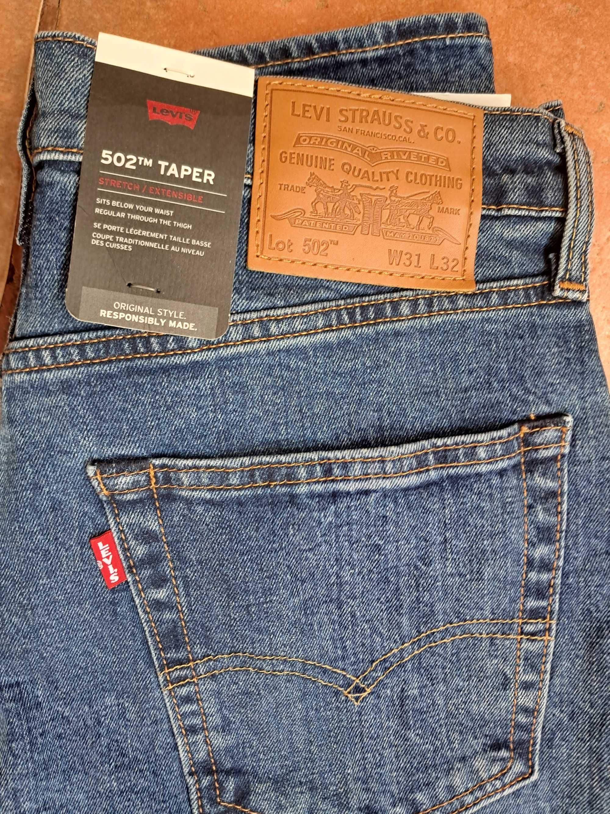 Джинсы Levis 31х32 новые мужские