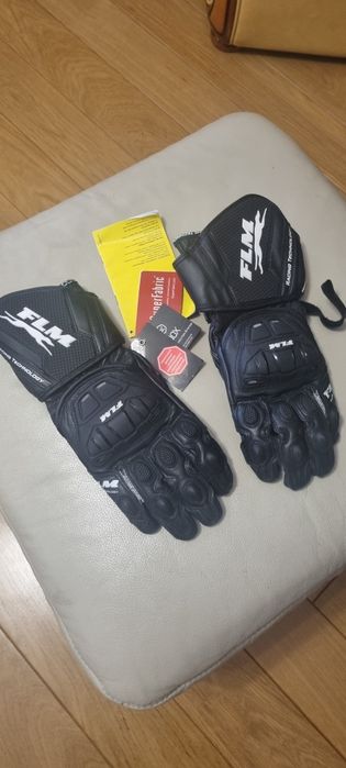 Rękawice Flm skórzane rozmiar 9 moto GP nowe
