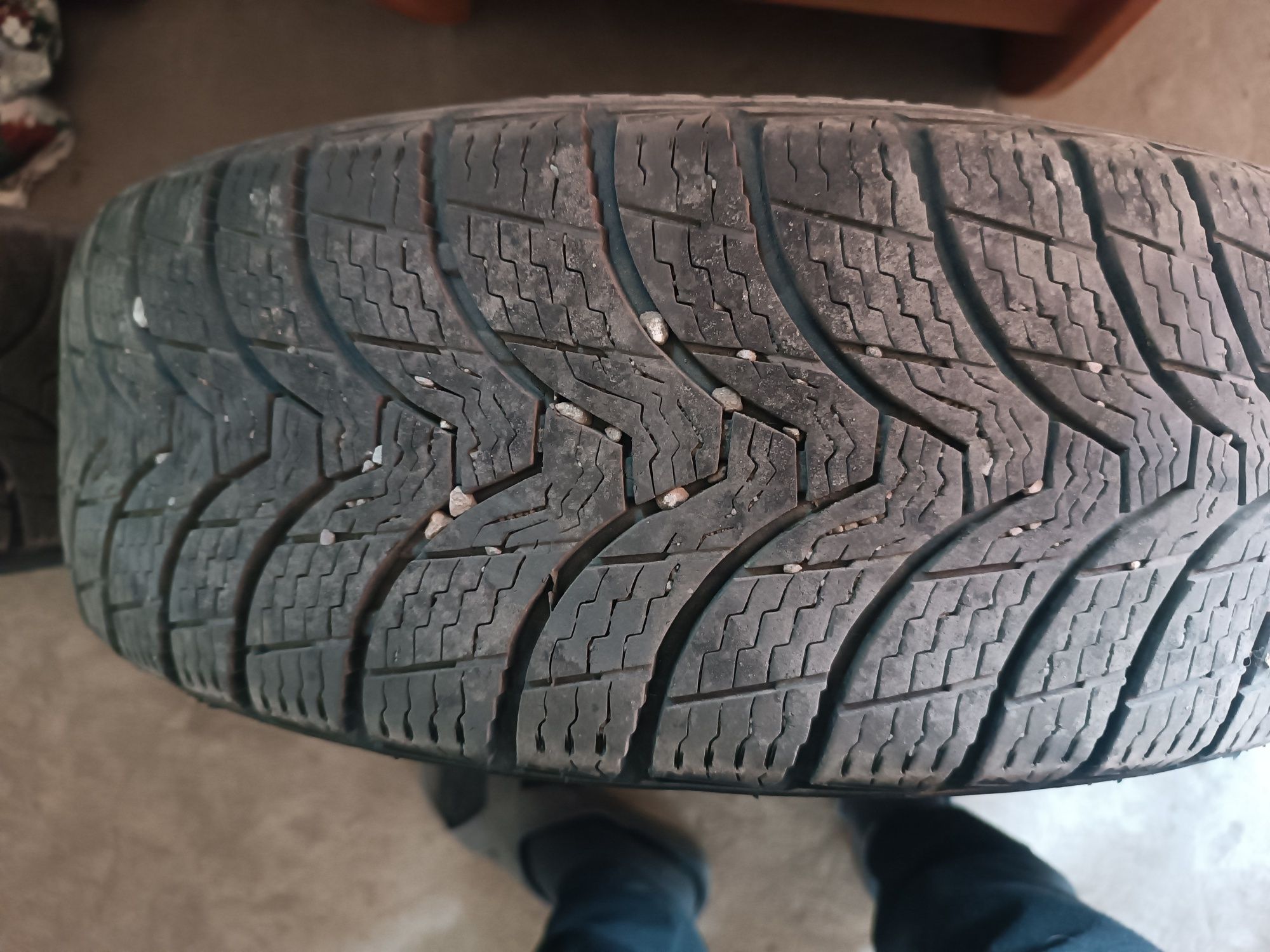 Продам титановые диски r15 с зимней 195/65  резиной