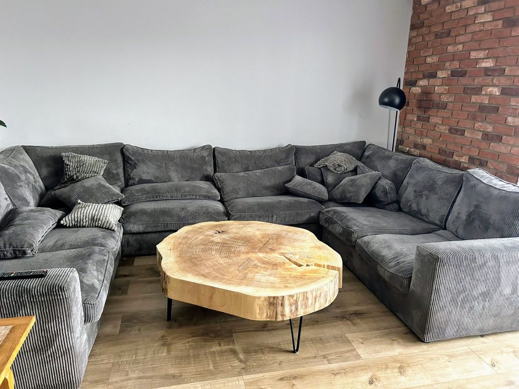 Stół z plastra LOFT  125cm 135cm plastrer drewna ogromny 15cm grubości